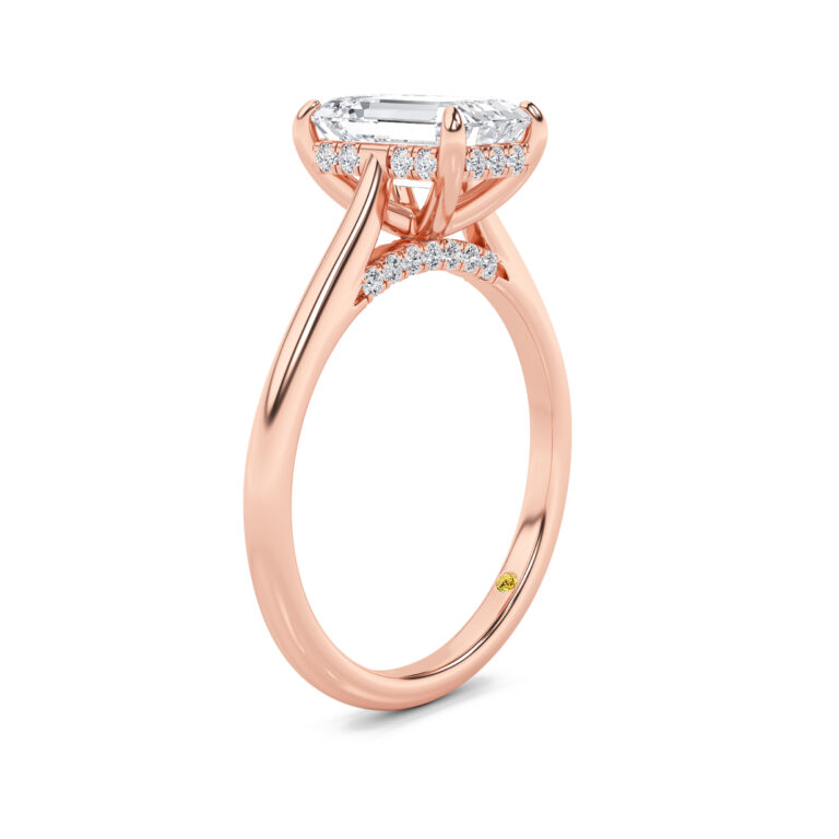 Twinkle Hidden Halo Lab Diamond Engagement Ring