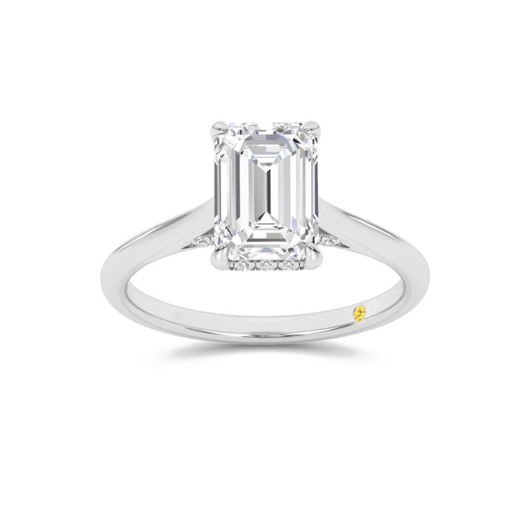 Twinkle Hidden Halo Lab Diamond Engagement Ring