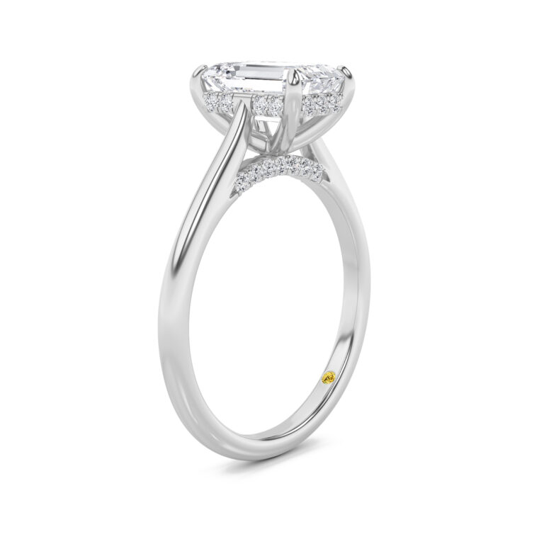 Twinkle Hidden Halo Lab Diamond Engagement Ring