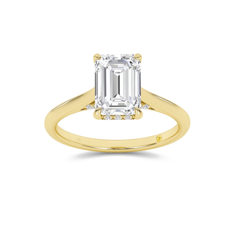 Twinkle Hidden Halo Lab Diamond Engagement Ring
