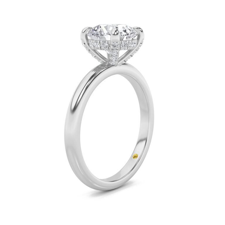 Dream Weaver Hidden Halo Lab Diamond Engagement Ring