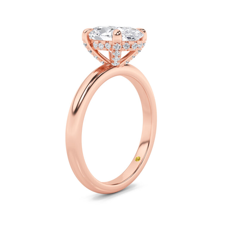 Dream Weaver Hidden Halo Lab Diamond Engagement Ring