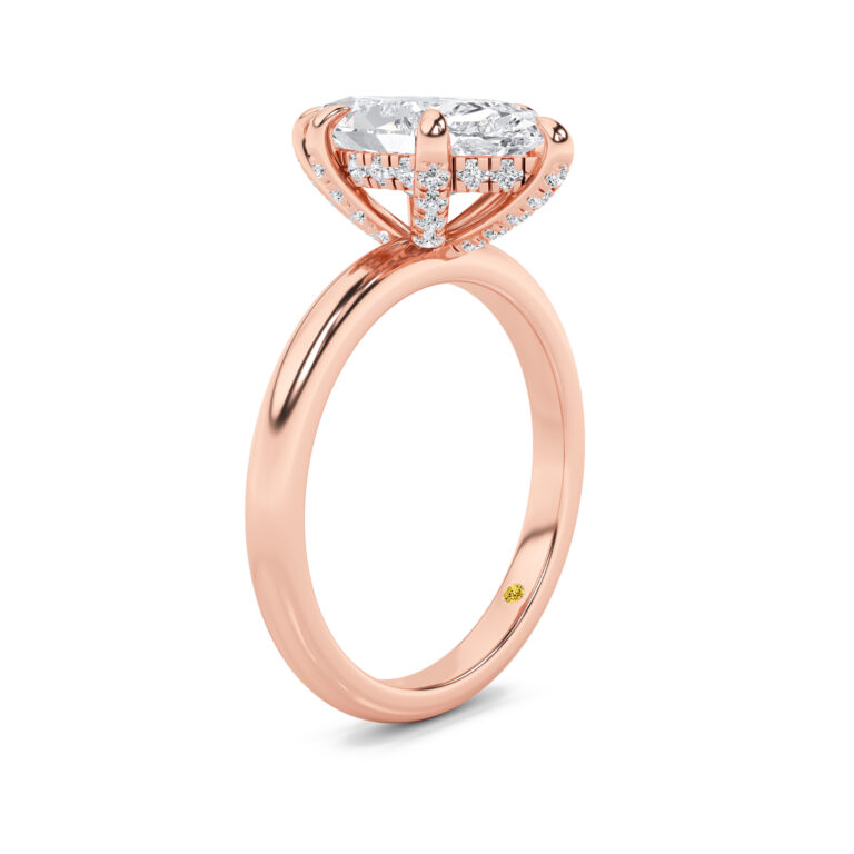 Dream Weaver Hidden Halo Lab Diamond Engagement Ring