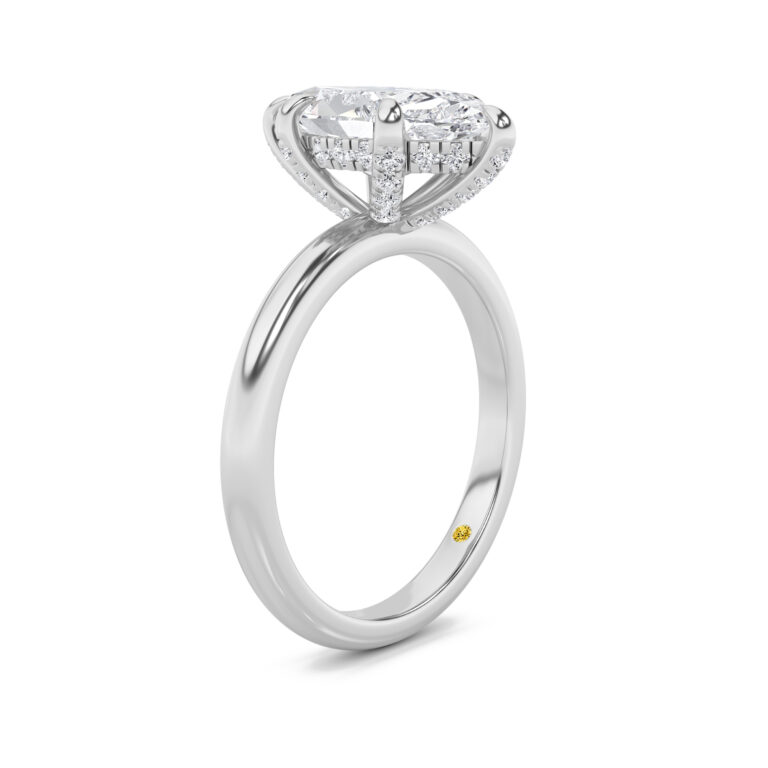 Dream Weaver Hidden Halo Lab Diamond Engagement Ring