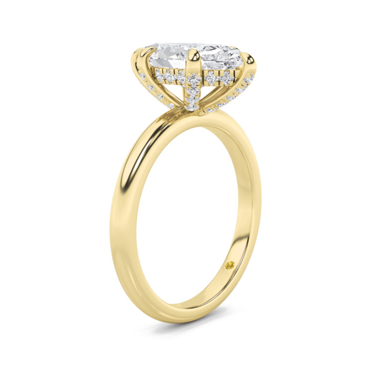 Dream Weaver Hidden Halo Lab Diamond Engagement Ring