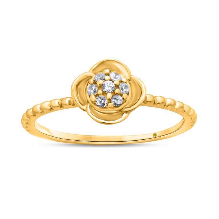Lilium Lab Grown Floral Diamond Ring