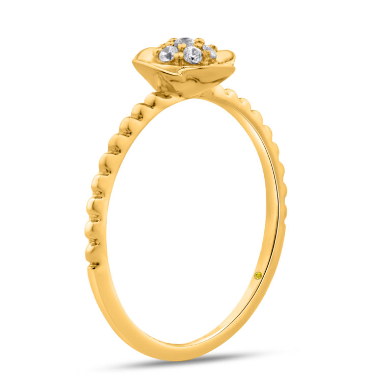 Lilium Lab Grown Floral Diamond Ring