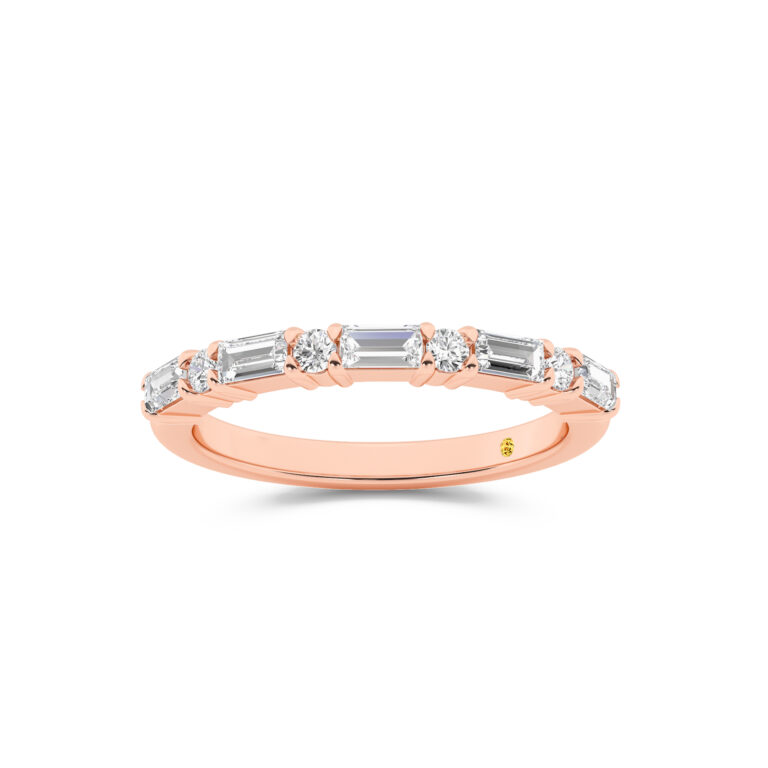 Cleo Lab Grown Round & Baguette Diamond Band