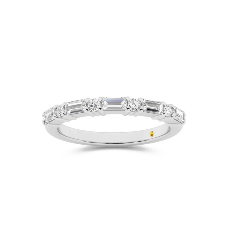 Cleo Lab Grown Round & Baguette Diamond Band