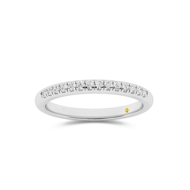 BonBon Lab Grown Quarter Coverage Pavé Diamond Band