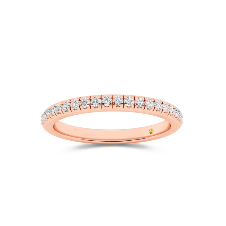 BonBon Lab Grown Half Coverage Pavé Diamond Band