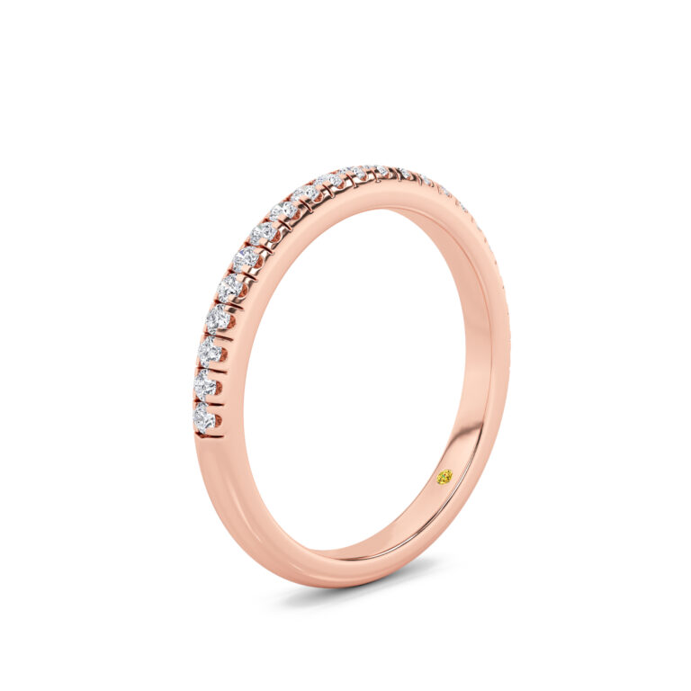 BonBon Lab Grown Half Coverage Pavé Diamond Band
