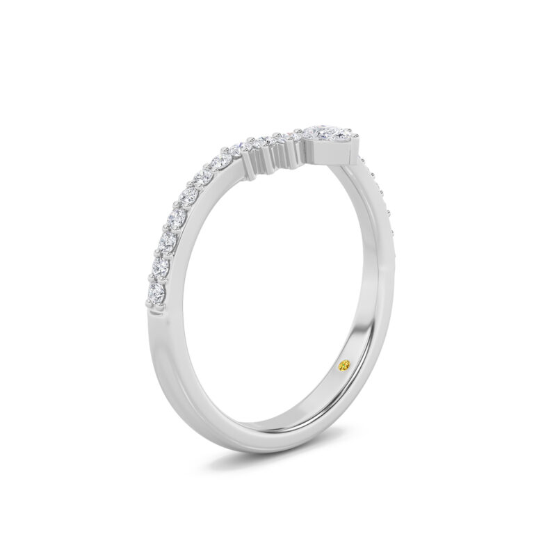 AnnaMaria Lab Grown Contour Diamond Band