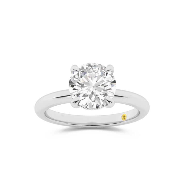 Fez Engagment Ring with the BonBon Wedding Band