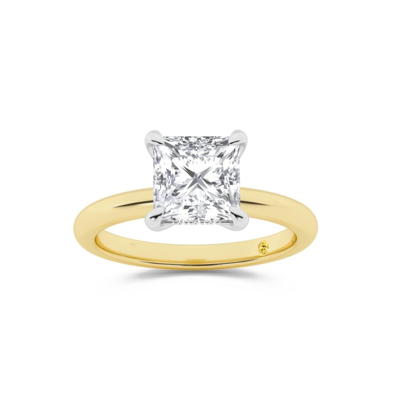 Fez Lab Grown Hidden Halo Diamond Engagement Ring