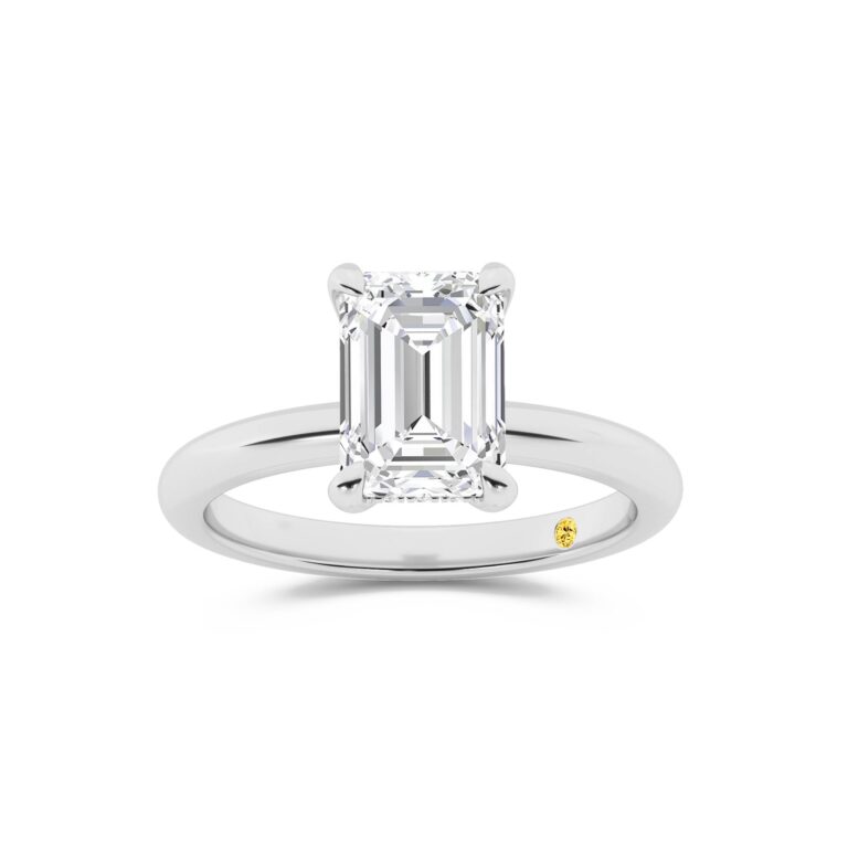 Fez Lab Grown Hidden Halo Diamond Engagement Ring