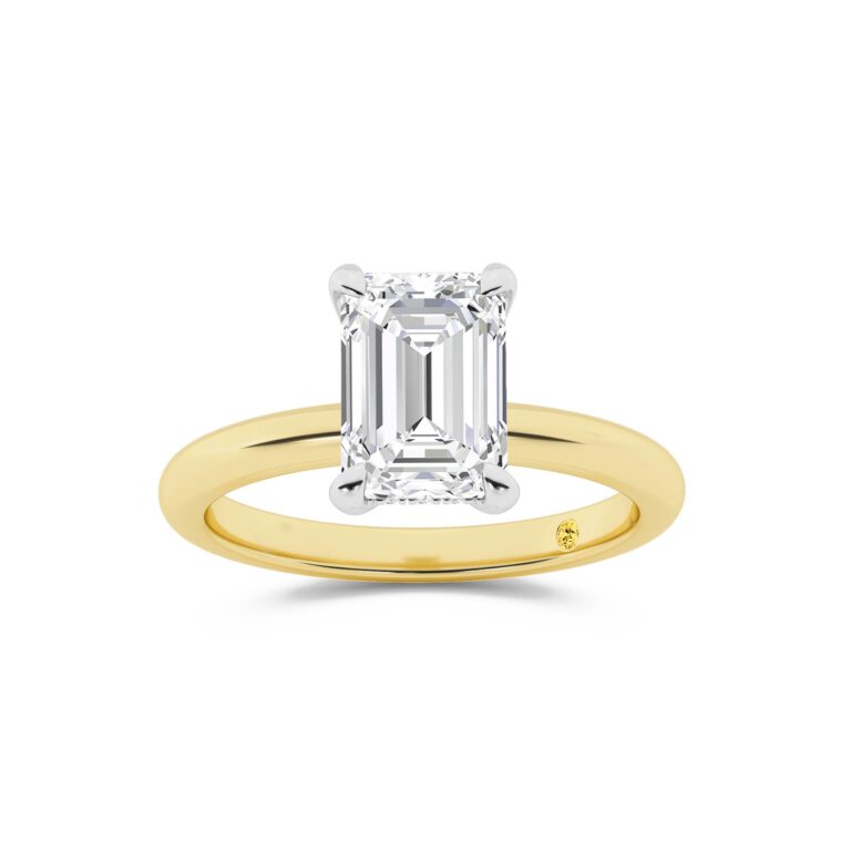 Fez Lab Grown Hidden Halo Diamond Engagement Ring