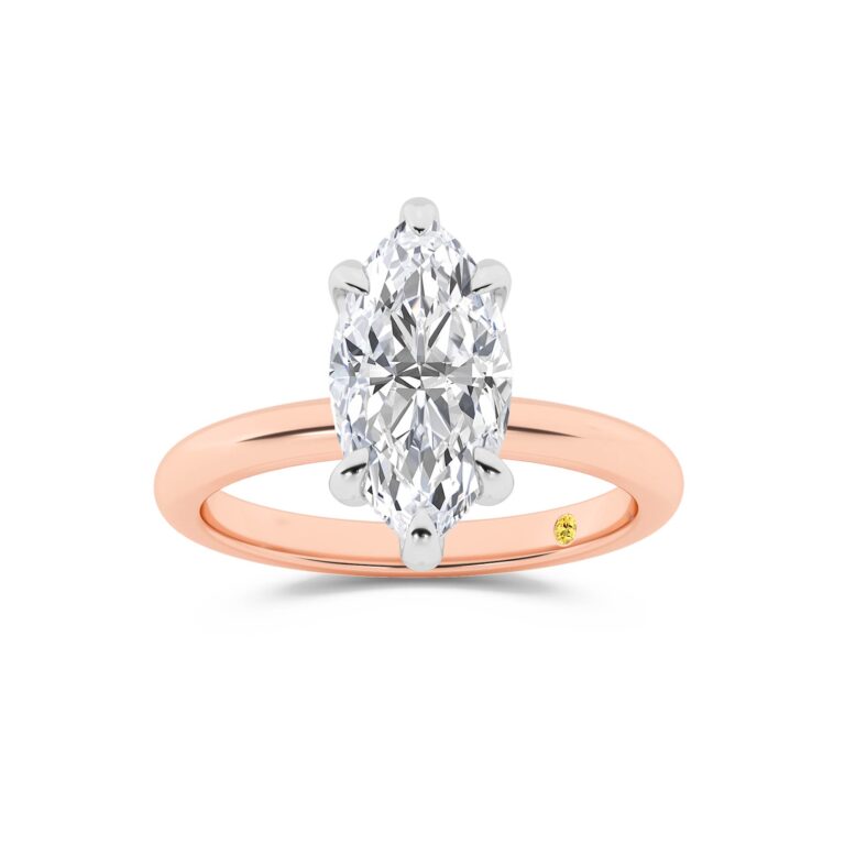 Fez Lab Grown Hidden Halo Diamond Engagement Ring