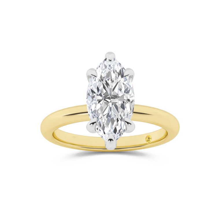 Fez Engagment Ring with the BonBon Wedding Band