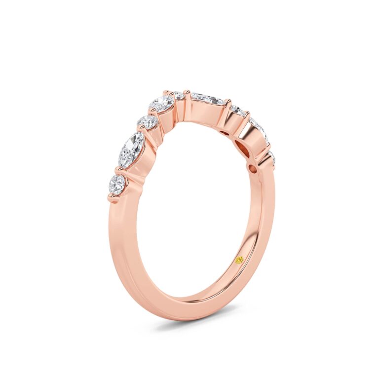 Angelina Lab Grown Curved Diamond Band