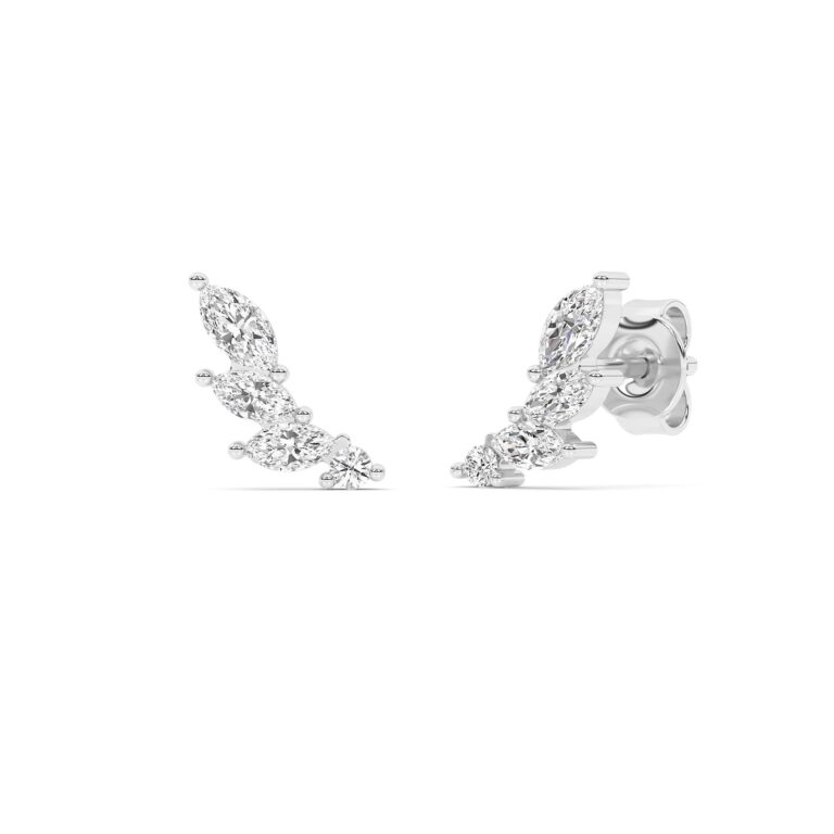 Ecliptic Lab Grown Diamond Climber Earrings