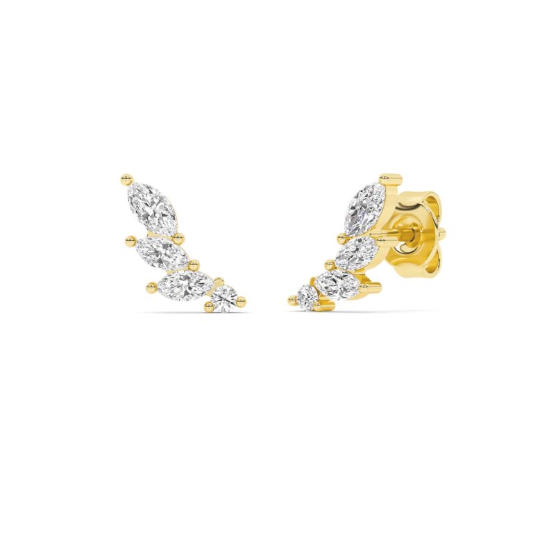 Ecliptic Lab Grown Diamond Climber Earrings