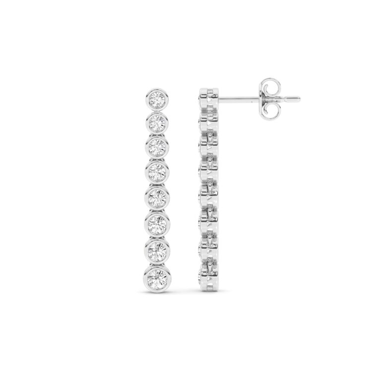 Rivulet Lab Grown Diamond Tennis Earrings