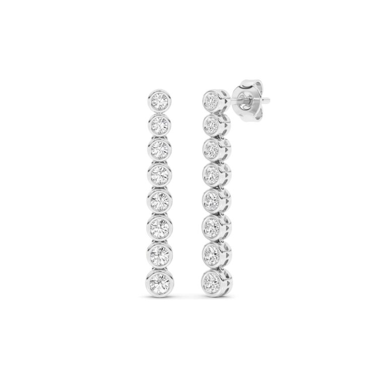 Rivulet Lab Grown Diamond Tennis Earrings