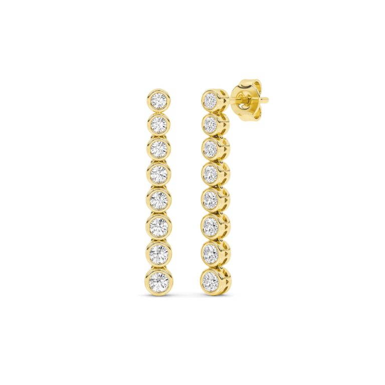 Rivulet Lab Grown Diamond Tennis Earrings