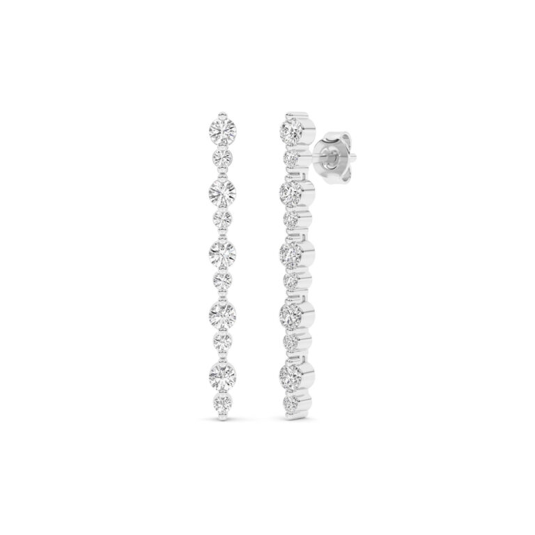 Rhythmic Lab Grown Diamond Dangle Earrings