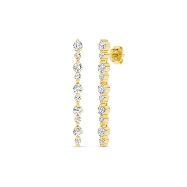 Rhythmic Lab Grown Diamond Dangle Earrings