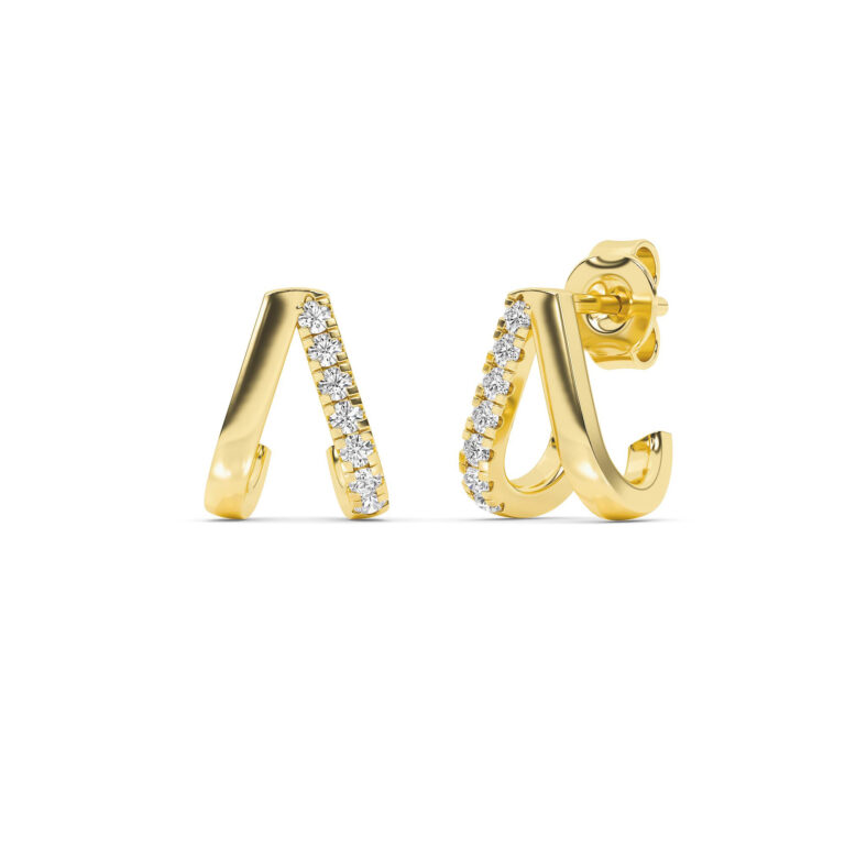 Mila Lab Grown Diamond Huggie Earrings