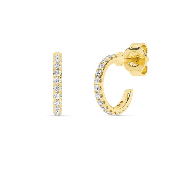 Wren Petite Lab Grown Diamond Huggie Earrings
