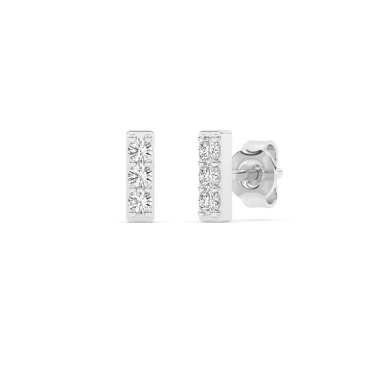 Sloane Lab Created Diamond Bar Earrings