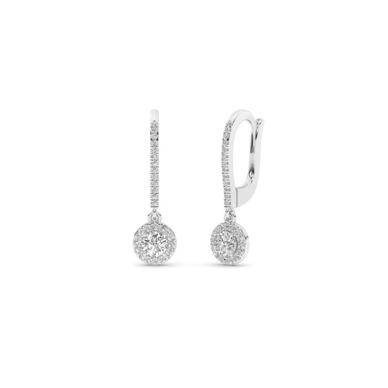 Elegance Of The Dewdrop Lab Diamond Earrings
