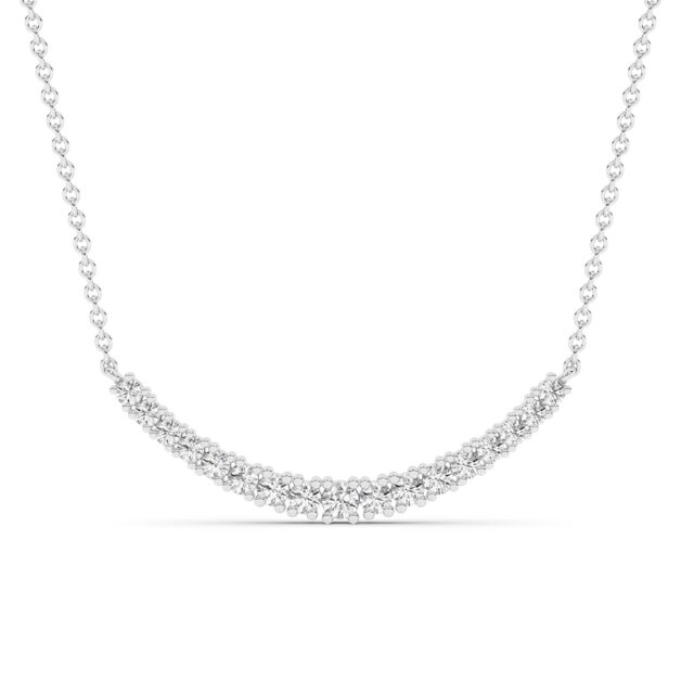 Arc Lab Diamond Curved Line Necklace | Sterling Silver 1 ct. tw._1