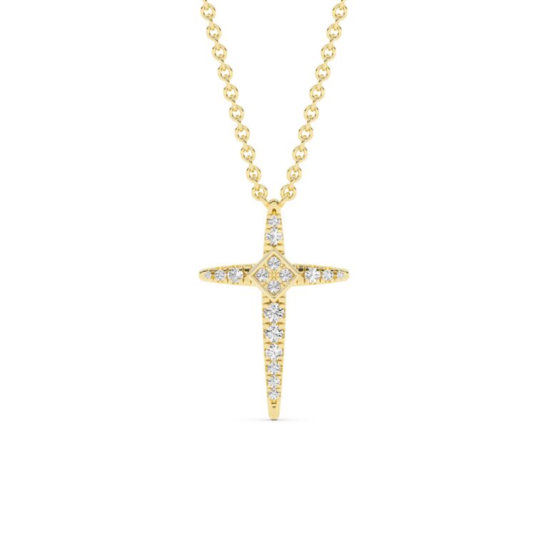 Beacon Lab Diamond Cross Necklace