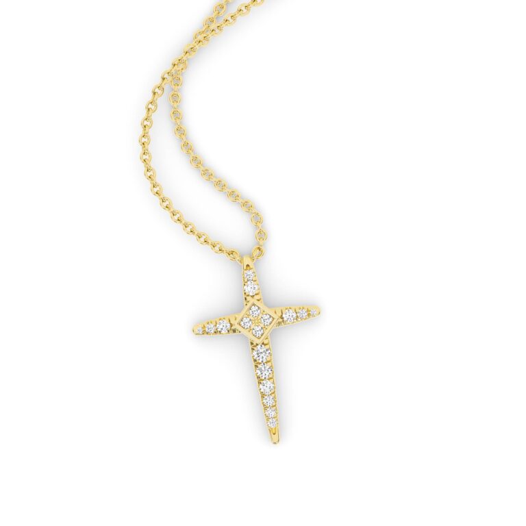 Beacon Lab Diamond Cross Necklace