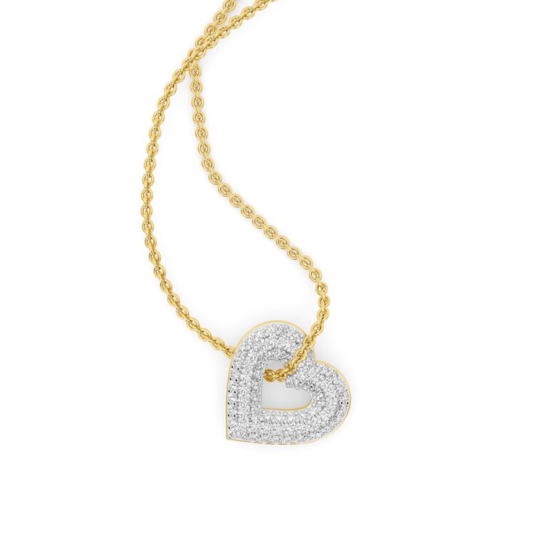 Lush Lab Grown Diamond Heart Necklace