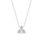 Synergy Three Stone Lab Diamond Necklace | 14K White Gold 1 1/2 ct. tw._1