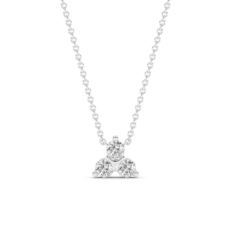 Synergy Three Stone Lab Diamond Necklace