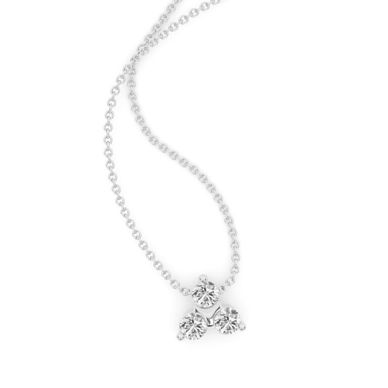 Synergy Three Stone Lab Diamond Necklace