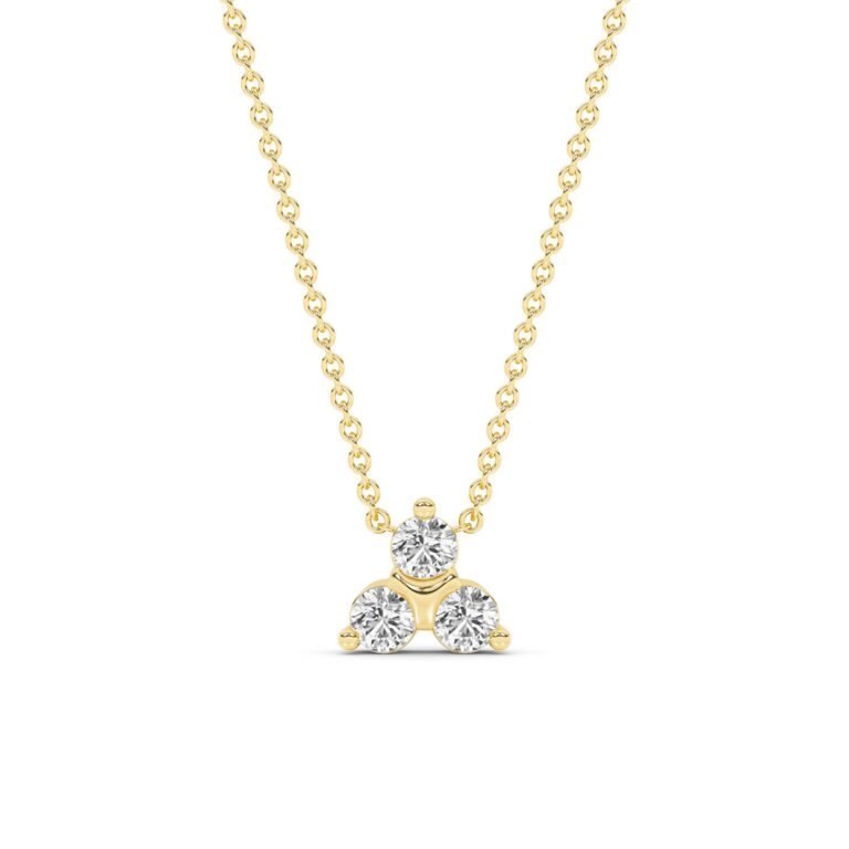 Synergy Three Stone Lab Diamond Necklace