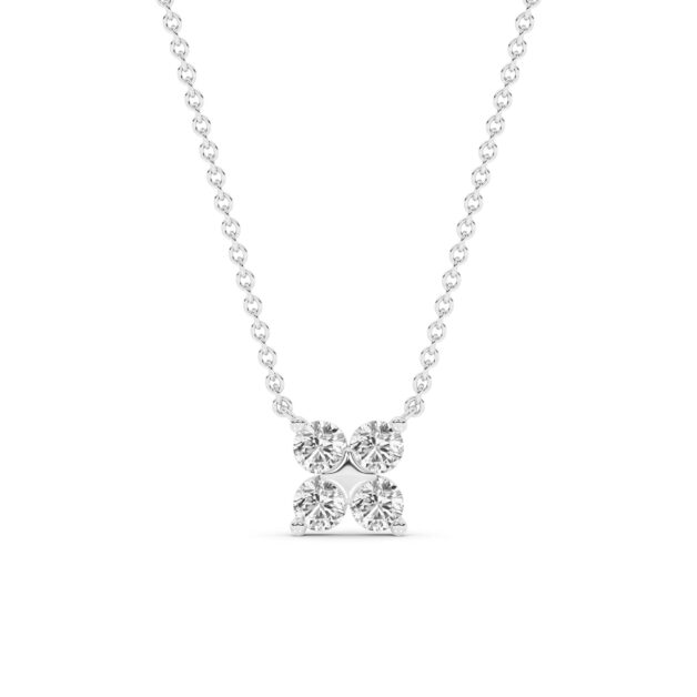 Quartet Lab Diamond Necklace
