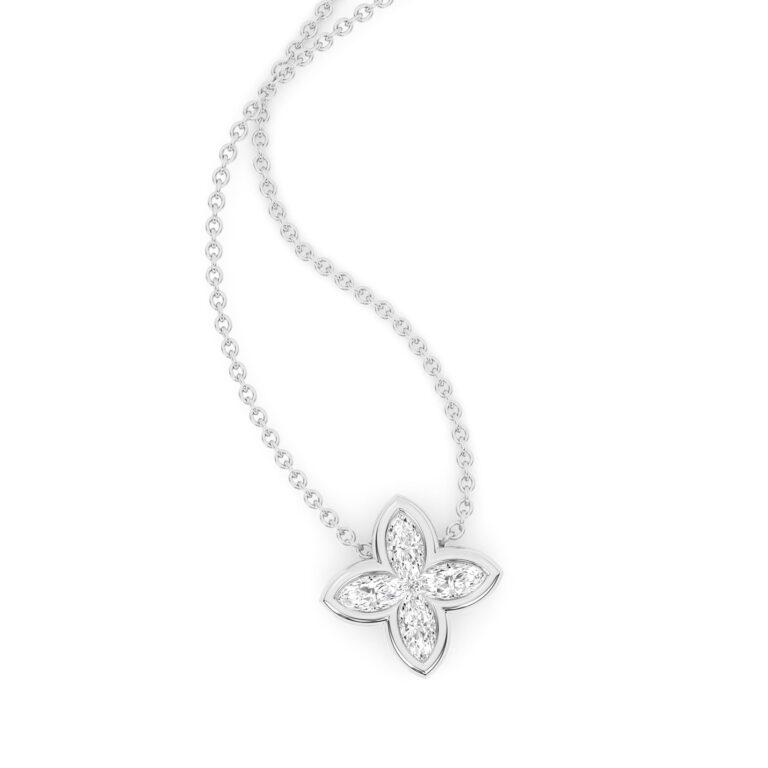 Floret Lab Diamond Necklace