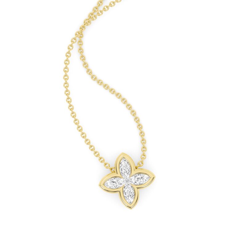 Floret Lab Diamond Necklace