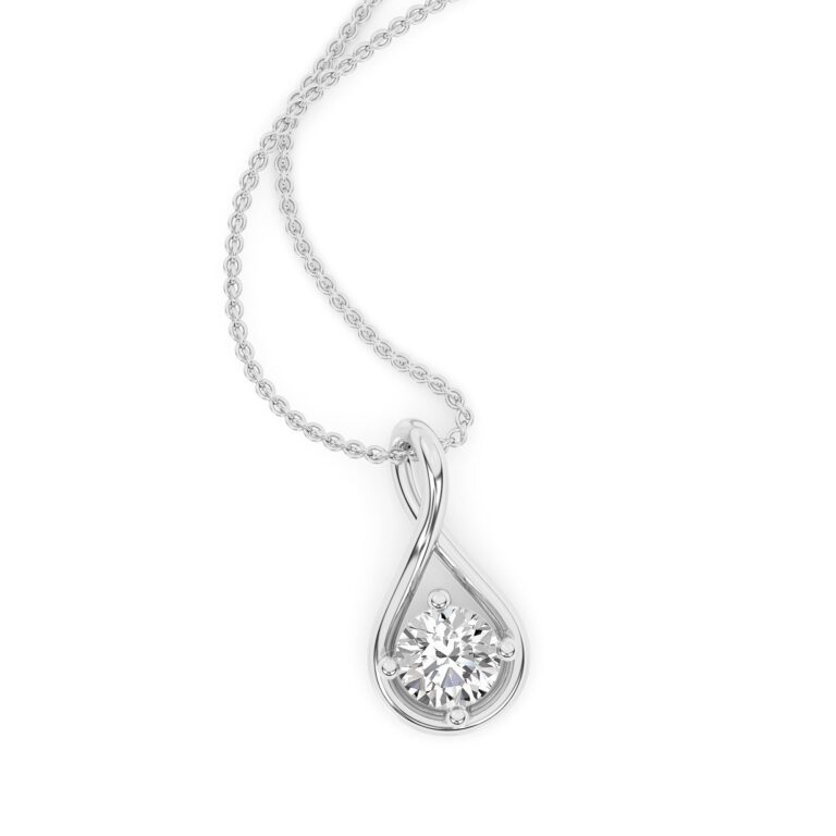 The Embrace Lab Created Diamond Pendant Necklace
