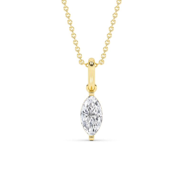 Lab Grown Diamond Marquise Pendant Necklace