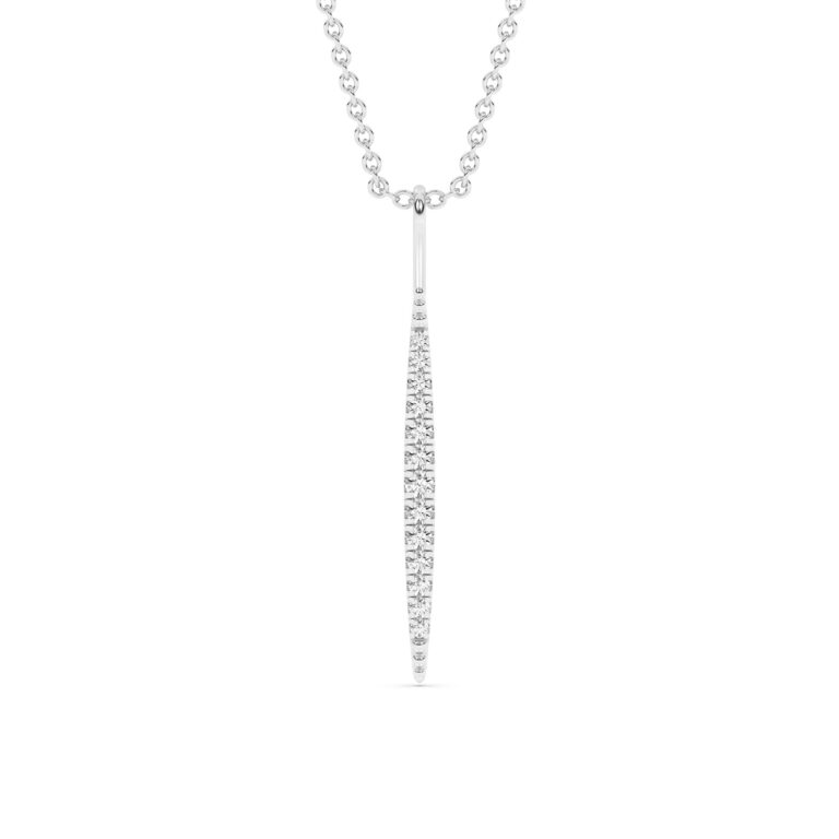 Sterling Silver Axis Lab Grown Diamond Pendant Necklace
