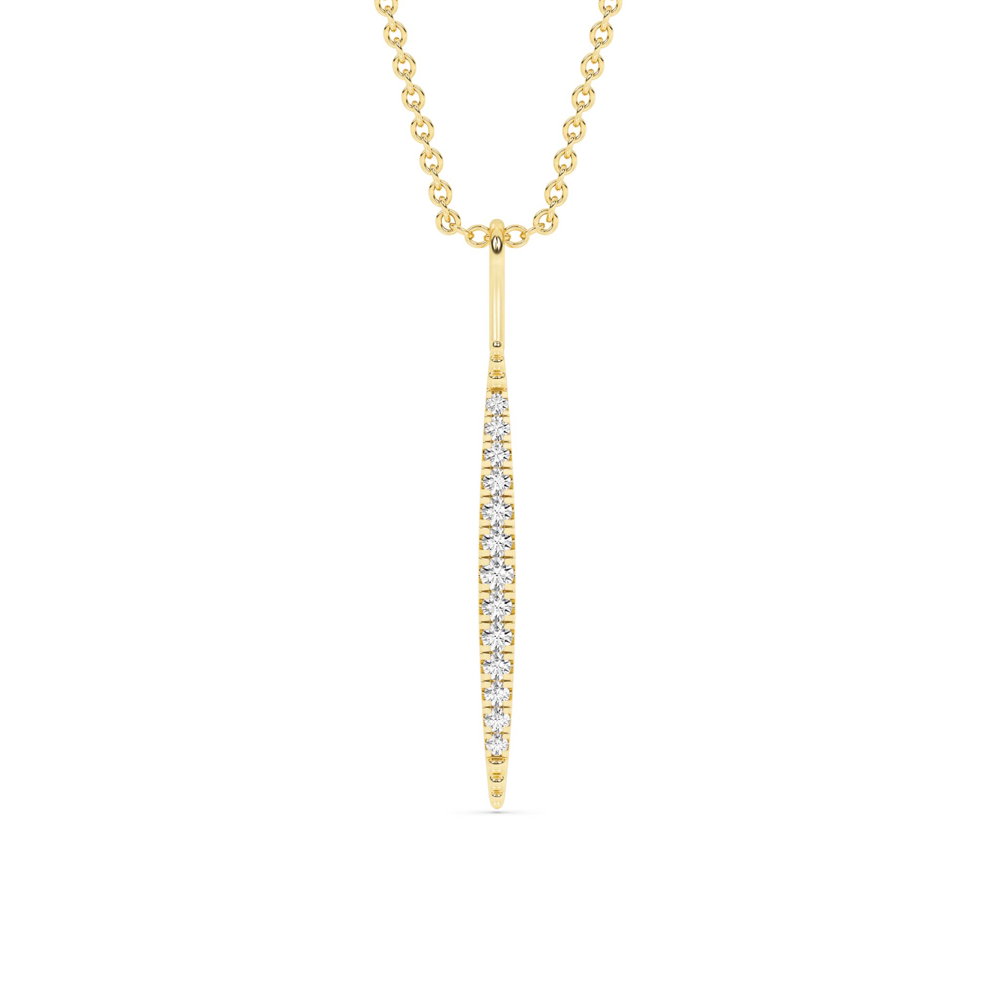 Axis Lab Grown Diamond Pendant Necklace | 14K Yellow Gold 1/4 ct. tw.